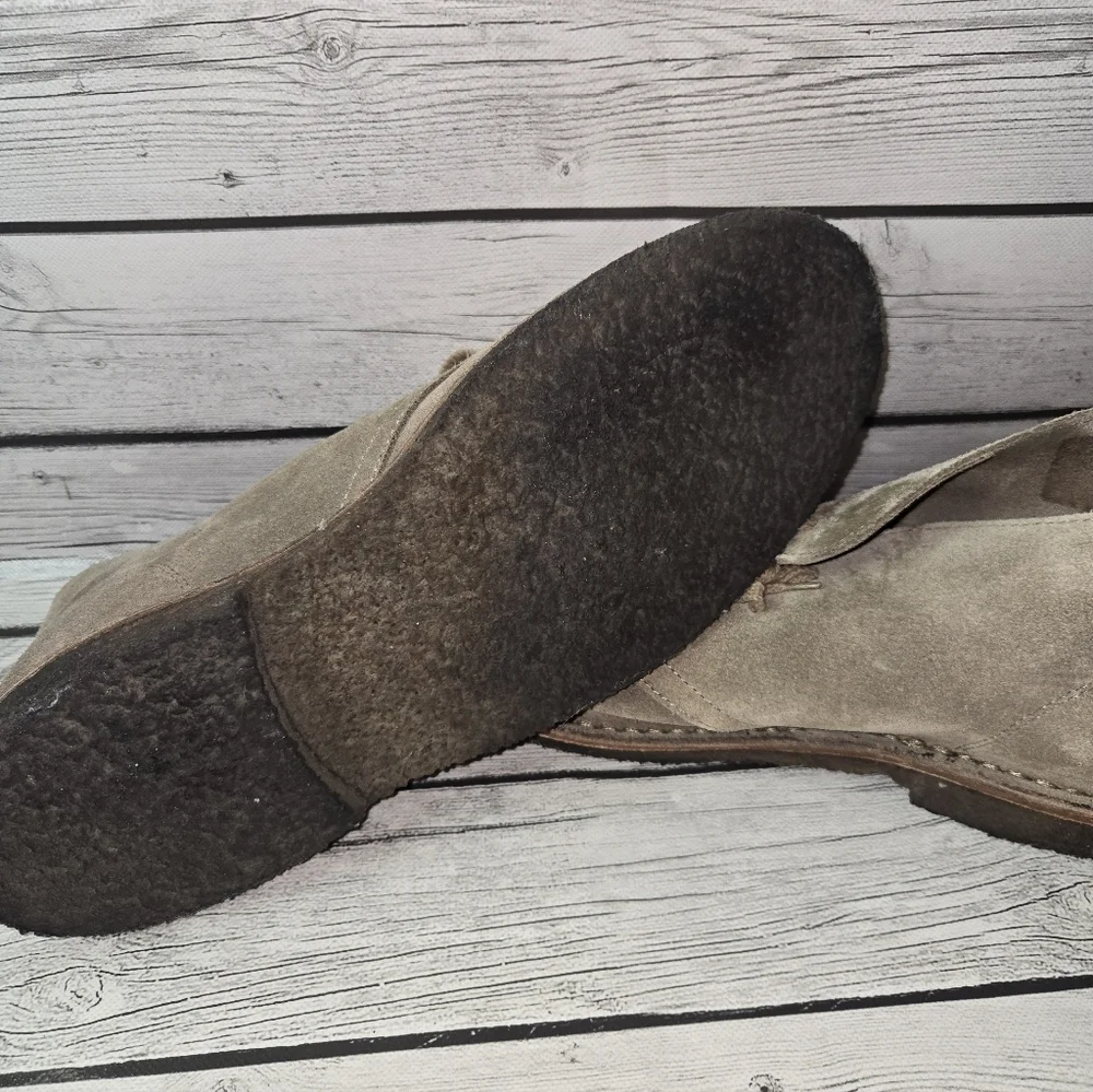 Rhodes Made in Italy Suede Chukka Boots Desert Style Crepe Sole Size 10